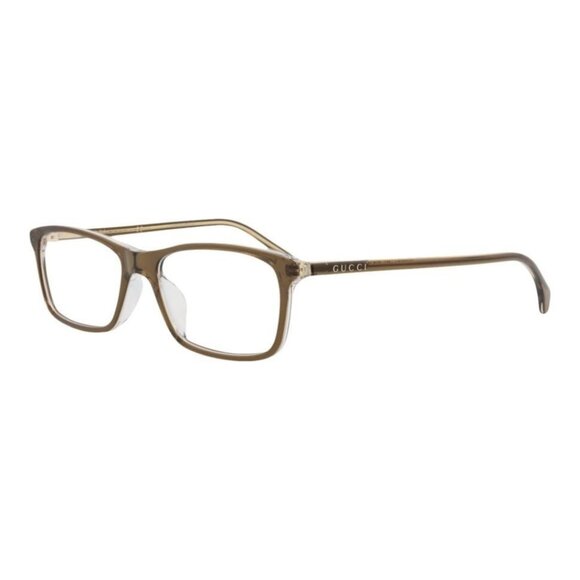 Gucci Mens Square/Rectangle Green Green Transparent Fashion Designer Eyewear - Picture 1 of 4